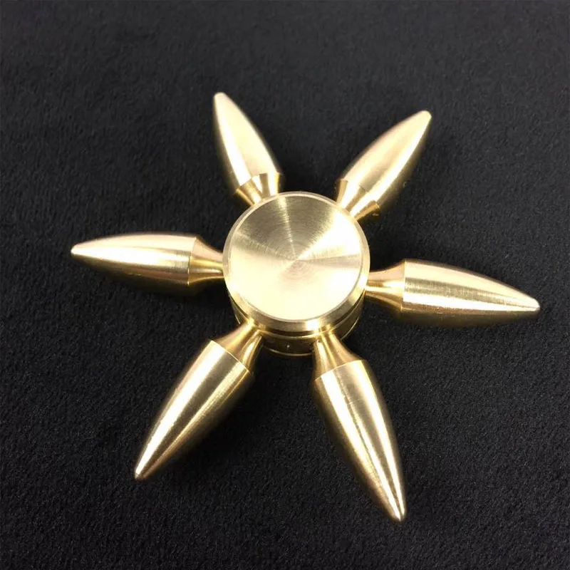 

2017 Free Shipping Newest copper hand spinner 4 minutes Quiet stable High Speed Metal fidget spinner toys