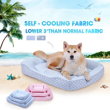

luxury Self Cooling Pet Cave Bed For Small Dogs And Cats Summer Cool House With Removable Cushion And Waterproof Bottom Indoor