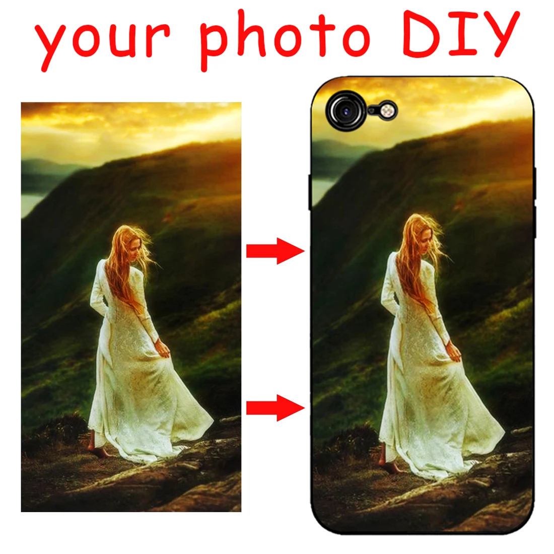 

Customized DIY Printed image Phone Black Sotf TPU Cover Case for Apple iPhone 6 6S 7 8 Plus 5s X XR XS MAX DIY painting PC cases