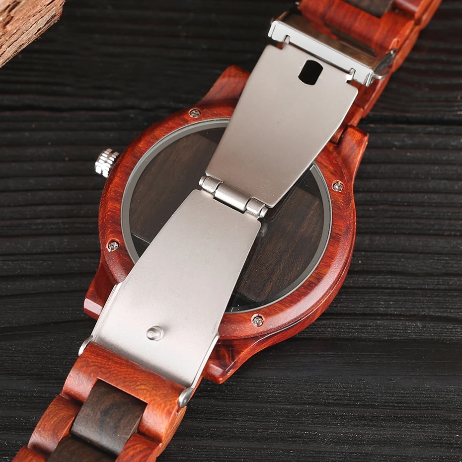Top Luxury Full Bamboo Wood Quartz Watch Mens Hollow Analog Handmade Bracelet Sports Wristwatch Male Simple reloj de hombre 2017 2018 Gifts (12)