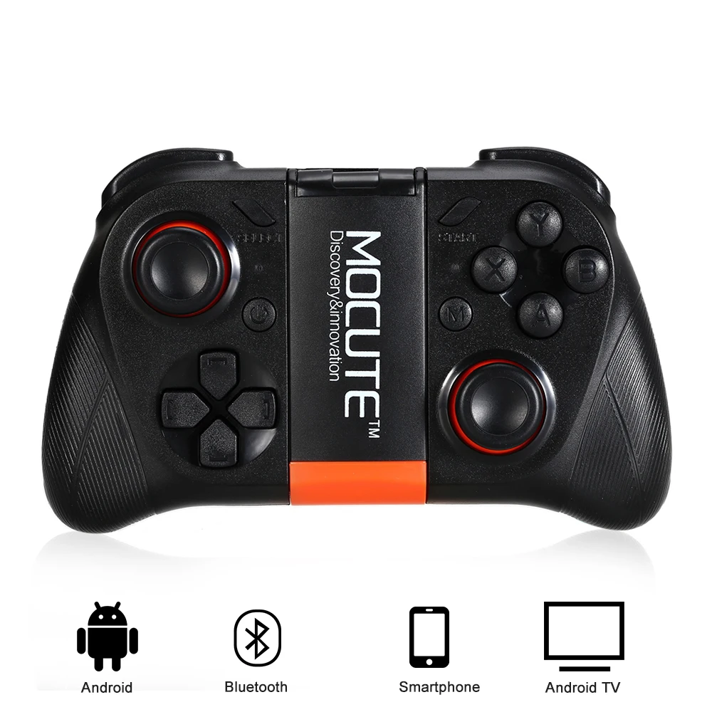 MOCUTE 050 Wireless Gamepad Bluetooth Controller Android Joystick Mini Portable Game Pad For PC Smartphone TV BOX + Holder