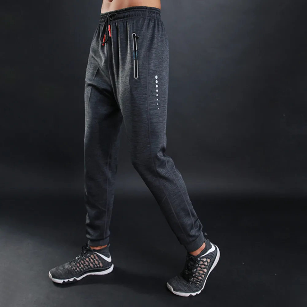 BARBOK Running Pants Men Winter Yoga Sports Leggings Gym Leisure Trousers Sportswear Sweat Proof Jogging Pants Fitness Clothing - Цвет: L10818H