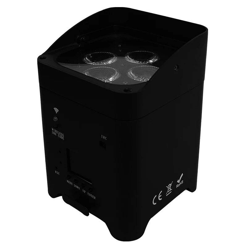 IMRELAX 64 шт. 4*18 Вт RGBWA + UV LED Par свет с футляром для танцевального пола Освещение сцены