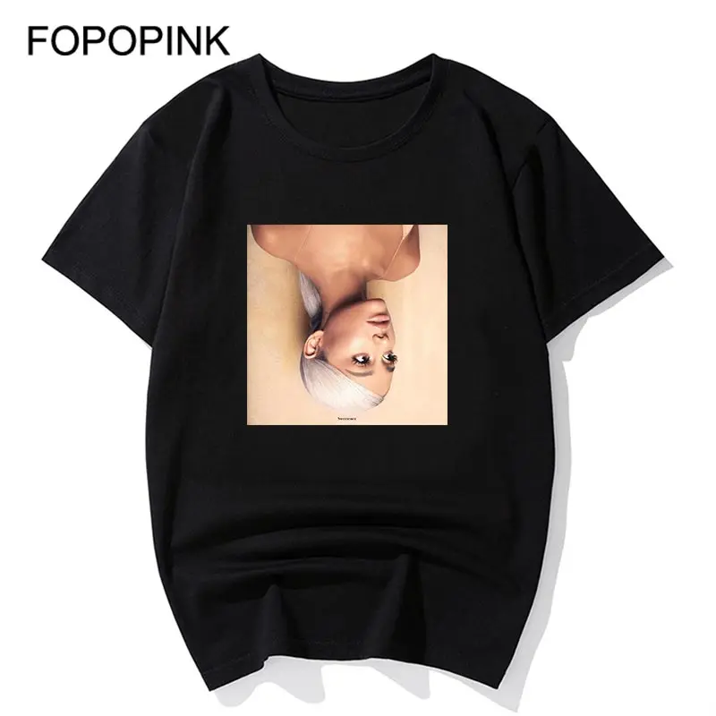 Dios es una Mujer camiseta de las mujeres de Ariana Grande de algodón Camisetas Mujer Verano 2018 hombres manga corta Camiseta T camisas Z40 Dios es una Mujer camiseta de las mujeres de Ariana Grande de algodón Camisetas Mujer Verano 2018 hombres manga corta Camiseta T camisas Z40