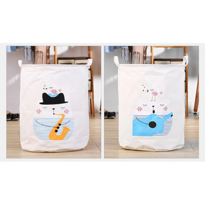 كبير سلة الغسيل القابلة للطي الكرتون 40*50 cm كبيرة سلة ل لعبة سلة غسيل الملابس القذرة أشتات سلات تخزين مربع