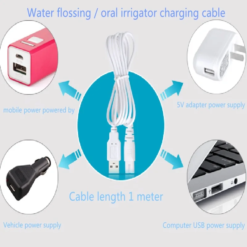 5 в 1 м USB кабель для зарядки и зарядное устройство для ирригатора полости рта или других USB устройств