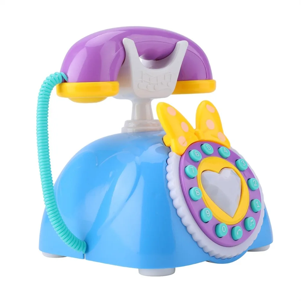 Музыкальный телефон игрушка 2 цвета моделирование ролевые игры игрушки девочки игрушка подарок ролевые игры телефон Ранние развивающие игрушки для детей