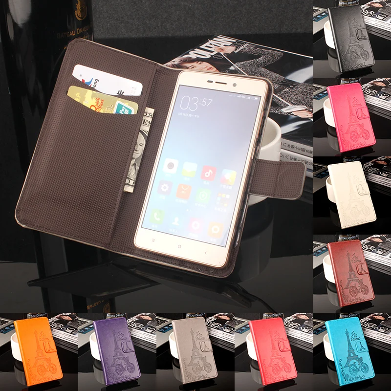 

For Highscreen Power Five Phone Case Folio Flip Premium Pattern PU Leather Wallet Case Card Slots Cover Factory Price tieta