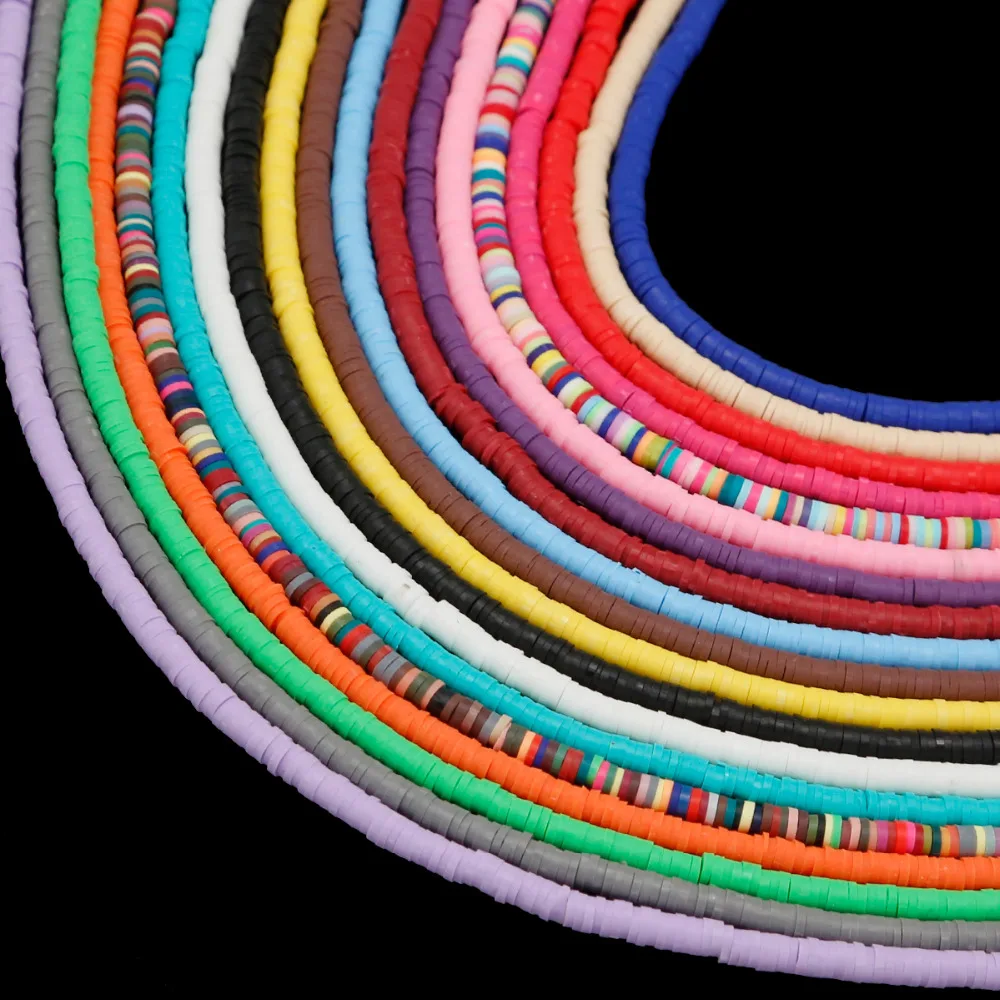 

Different Size multi colors (400pcs/lot) Polymer Fimo Clay Chip Disk Loose Spacer Beads for Bracelet&DIY Jewelry Findings Making