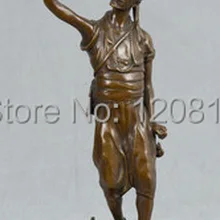 Классический современный человек скульптура бронзовые статуи hunter и добычу статуэтки