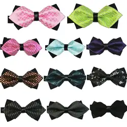 NEW Mans Classic Bowtie  Fashion Neckwear Adjustable Men Wedding Bow Tie Polyester Bowties for man Free Shipping