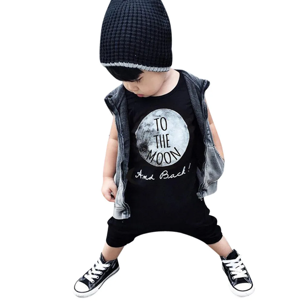 

Jumpsuit For Boy Baby Romper 2018 Summer Cotton Black White Baby Boy Clothes for the Male Newborns Bebes Overall For Boy