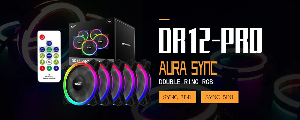 DarkFlash T20 PC компьютерный чехол ATX/Micro ATX RGB светильник полоса прозрачная сторона домашний офис черный игровой компьютерный чехол шасси