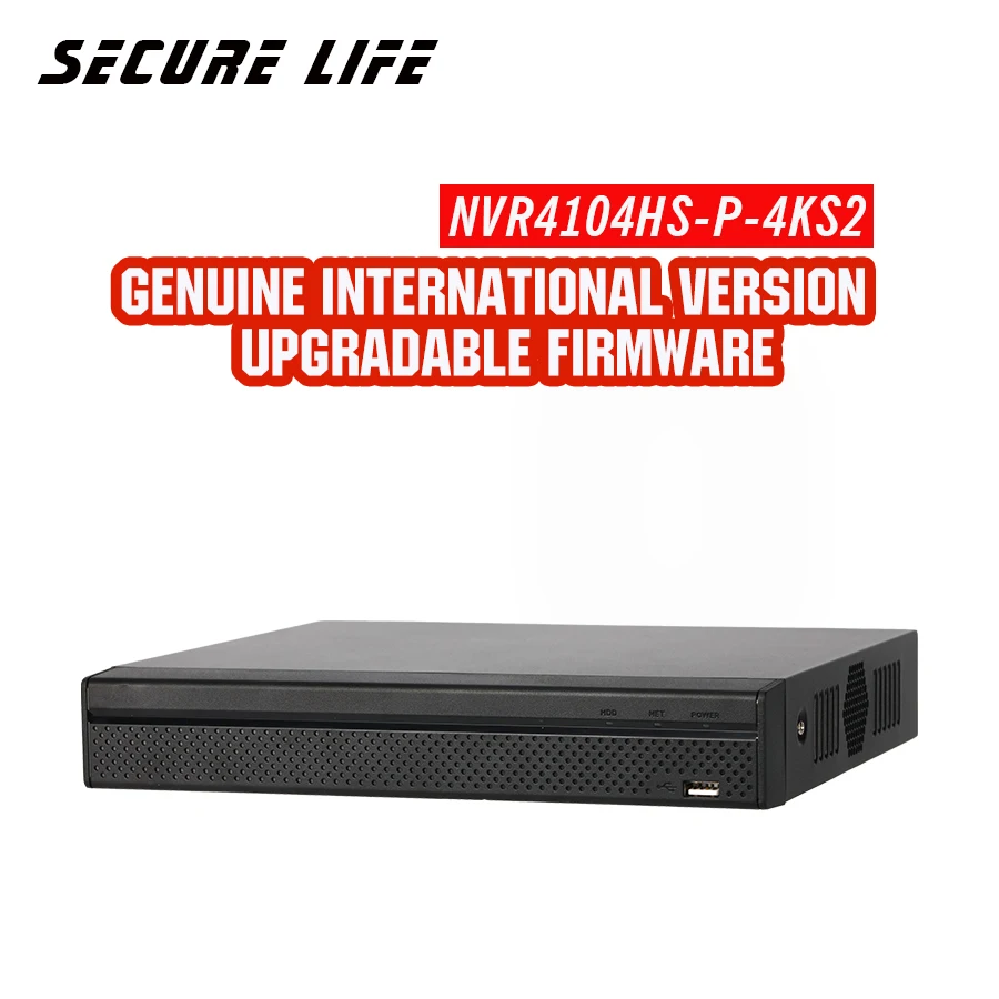 original English 4K NVR 4CH POE DH-NVR4104HS-P-4KS2 H.265 network video recorder support ONVIF CGI metal POE NVR original English 4K NVR 4CH POE DH-NVR4104HS-P-4KS2 H.265 network video recorder support ONVIF CGI metal POE NVR