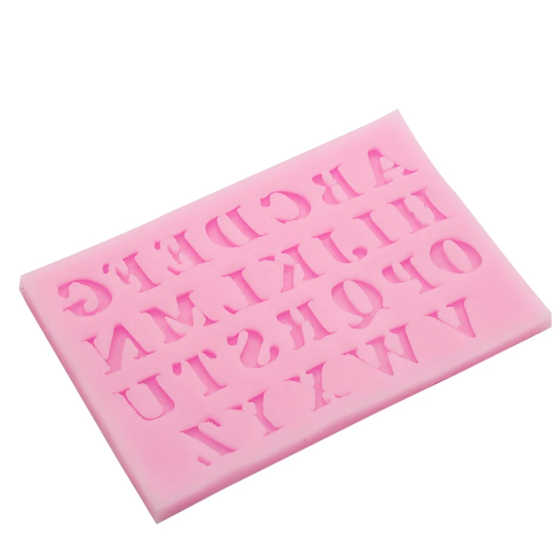 26 English Letters Shape Fondant 3D silicone Moulds Forms Sugar Craft Bakeware Tools Kitchen Accessories | Дом и сад