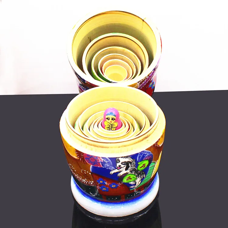 Download Mnotht 7 Layer Wooden Russian Dolls Handmade Paint Animal Pattern Tasteless Dry Basswood Matryoshka Doll Education Toys L30 Matryoshka Dolls Matryoshka Doll Patterndoll Handmade Aliexpress