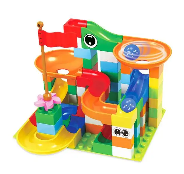 51-296PCS Marble Race Run Maze Ball Track Building Blocks ABS Funnel Slide Assemble Bricks Compatible with Lego Duplo Blocks 51-296PCS Marble Race Run Maze Ball Track Building Blocks ABS Funnel Slide Assemble Bricks Compatible with Lego Duplo Blocks