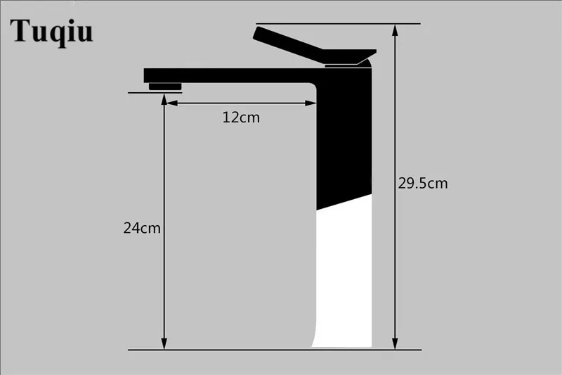 Черный/белый высокий смеситель горячей и холодной бассейна смеситель роскошный Ванная комната раковина кран туалет кран смесителя стирка