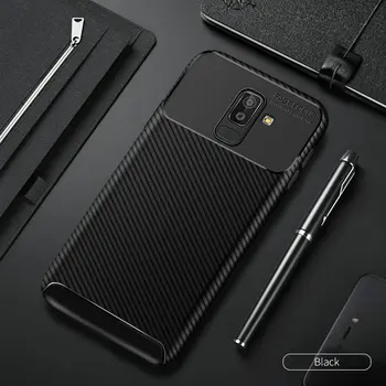 

30pcs/lot For Galaxy J8 2018 J4 Plus J6 PLus 2018 Carbon Fiber Shockproof Simple TPU Case For Samsung Galaxy J3 2018 J7 2018