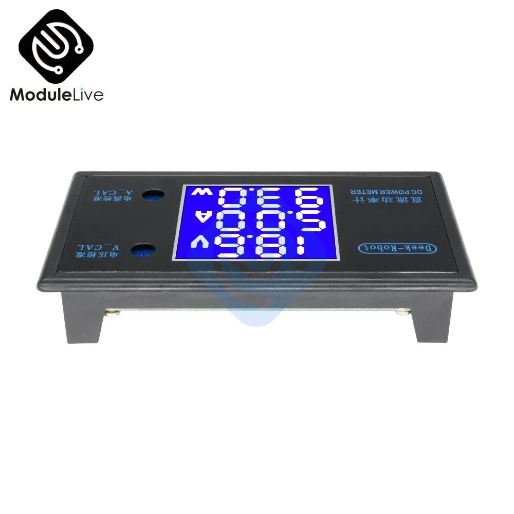 DC 12V 50V 5A/100V 10A ЖК дисплей Цифровой вольтметр Wattmeter Амперметр измеритель напряжения