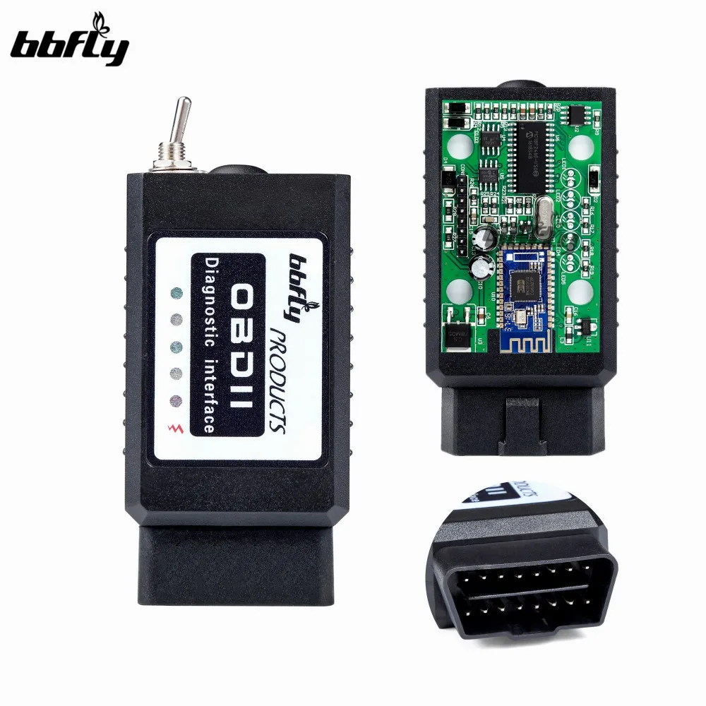 Bbfly-BB77102 ELM327 Bluetooth V1.5 модифицированный OBD2 elmконфигурация FOCCCUS Froscan OBD HS-CAN / MS-CAN