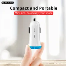 Jellico USB Автомобильное зарядное устройство для iPhone samsung мобильный телефон планшет 3.1A быстрое зарядное устройство автомобильное зарядное устройство Dual USB автомобильный телефон переходник для зарядного устройства