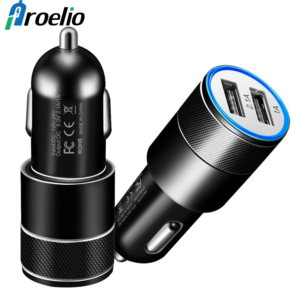 Proelio USB شاحن سيارة للجوال هاتف لوحي GPS 2.1A سريع شاحن سيارة-شاحن المزدوج USB سيارة مهايئ شاحن الهاتف في سيارة Proelio USB شاحن سيارة للجوال هاتف لوحي GPS 2.1A سريع شاحن سيارة-شاحن المزدوج USB سيارة مهايئ شاحن الهاتف في سيارة