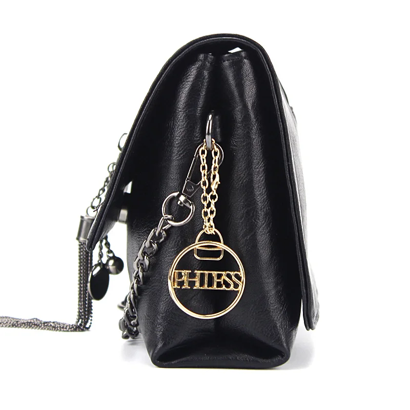 Women Messenger Bags 2019 Vintage Leather Shoulder Bag Crossbody Bags For Women Fashion Tassel Handbag Shoulder female Sac Bolsa