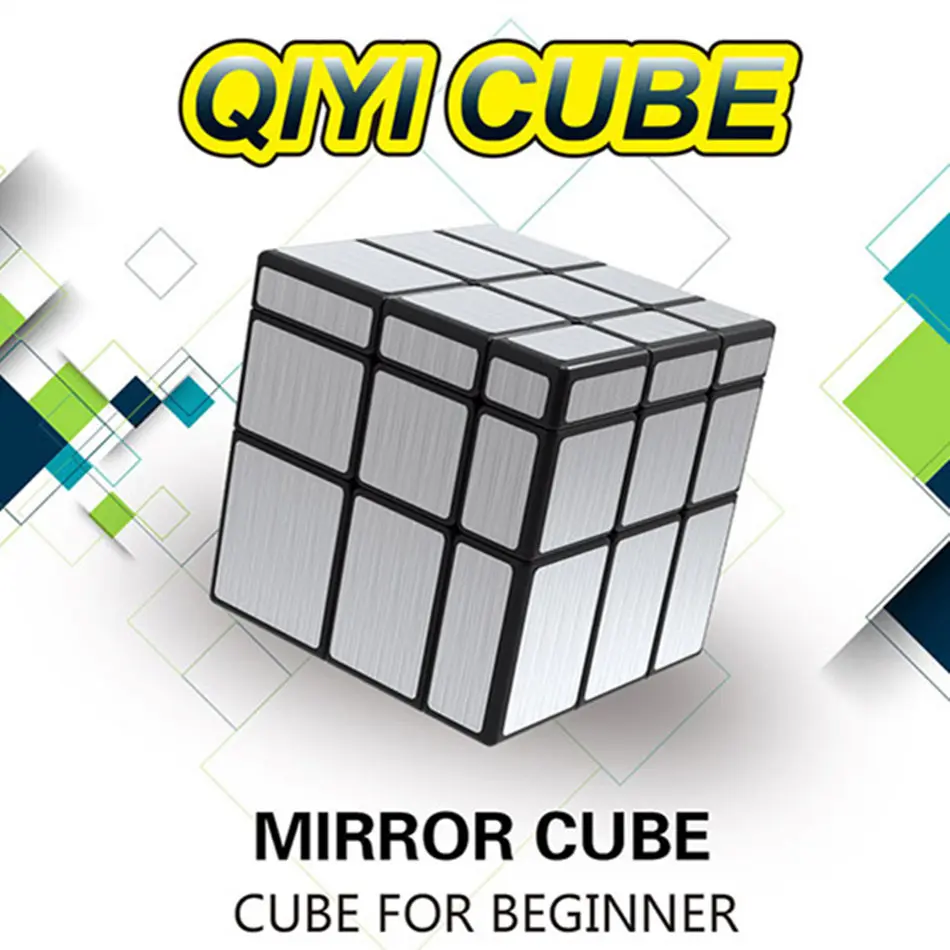 

Qiyi 3x3 Mirror Cube 3x3x3 Magic Cube Mirror For Beginner 3Layers Speed Cube Professional Puzzle Toys For Children Kids Gift Toy