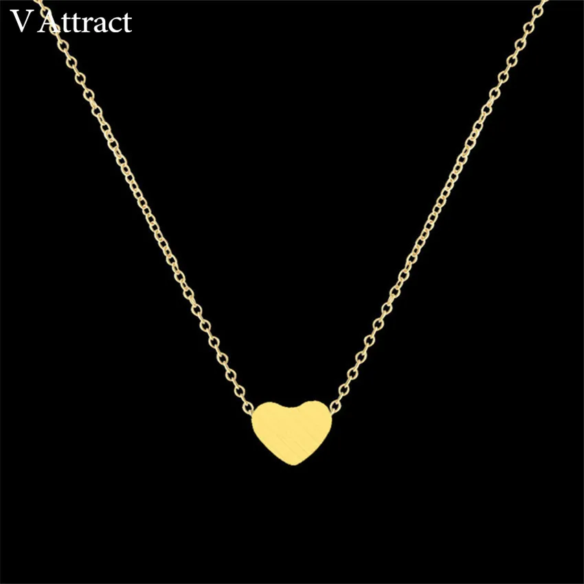 V Attract Women Jewelry Stainless Steel Chain Necklace
