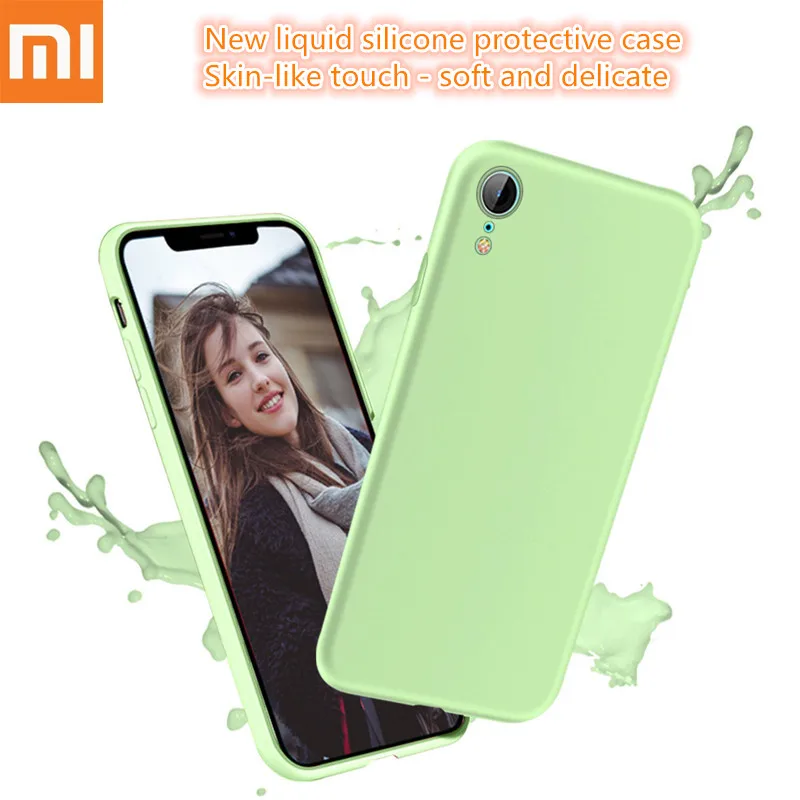 

Original Liquid Silicone Case For Xiaomi Mi A2 8 lite SE 6X 6 Max 3 Mix 2 2s Redmi 6A Note 5 6 7 Pro Soft TPU Candy Phone Cover.