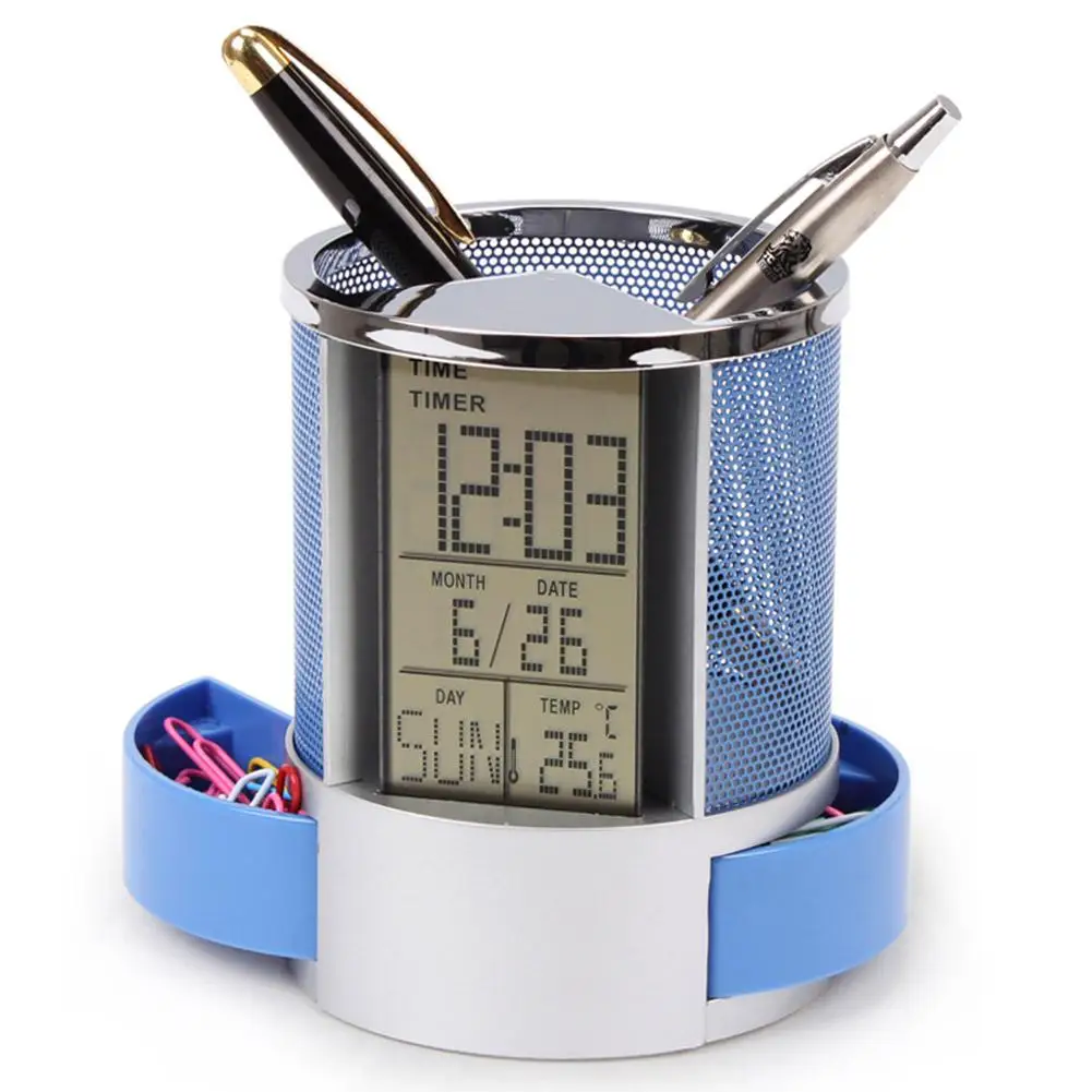 Adeeing Multifunctional Plastic Calendar Pen Holder Container Birthday