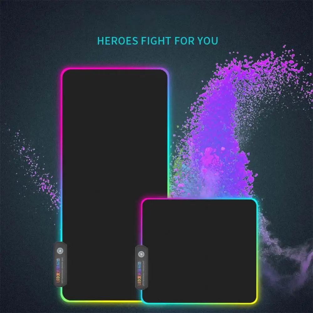 

Large Mouse Pad RGB Gaming Mouse Pad Gamer LED Mousepad Big Mouse Mat with Backlight Carpet for Keyboard Desk Computer Mat