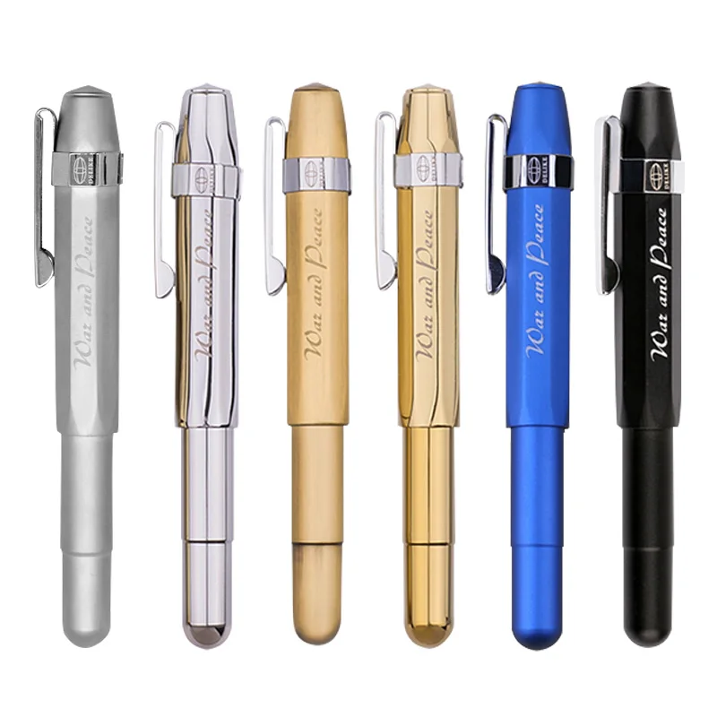 alpha copper mirror Scrub Retro travel Short pen Practice calligraphy 0