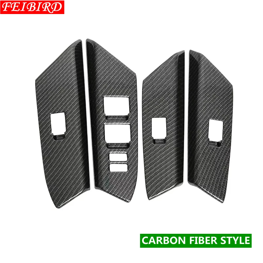  Inside Door Handle Panel Surround Window Lift Switch Cover Kit Trim Accessories For Toyota Rav4 Rav