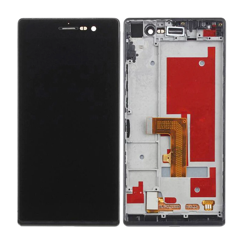 

For Huawei Ascend P7 LCD Display With Touch Screen Digitizer With Frame For Huawei Ascend P7 Black/White Free Shipping