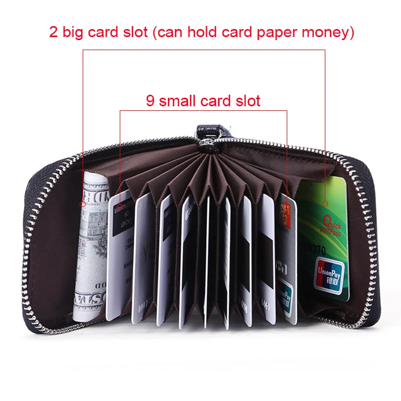 Держатель для банковских карт SMILEY SUNSHINE из натуральной кожи с rfid защитой|porte carte|card