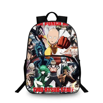 

BeiBaoKu Women Fashion Anime ONE PUNCH-MAN Cosplay 3D Printing School Backpack For Girls Boys Student Travel Laptop Backpack