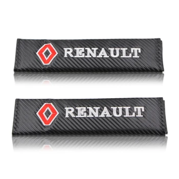 

2PCS Car Styling Carbon Fiber Auto Shoulder Pads Case For Renault Megane 2 3 Captur Latitude Clio Scenic Laguna 2 Accessories