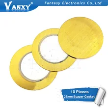 10 шт. аксессуары для электронных компонентов диаметр 27 мм пьезоэлектрический керамический медный зуммер прокладка пленки