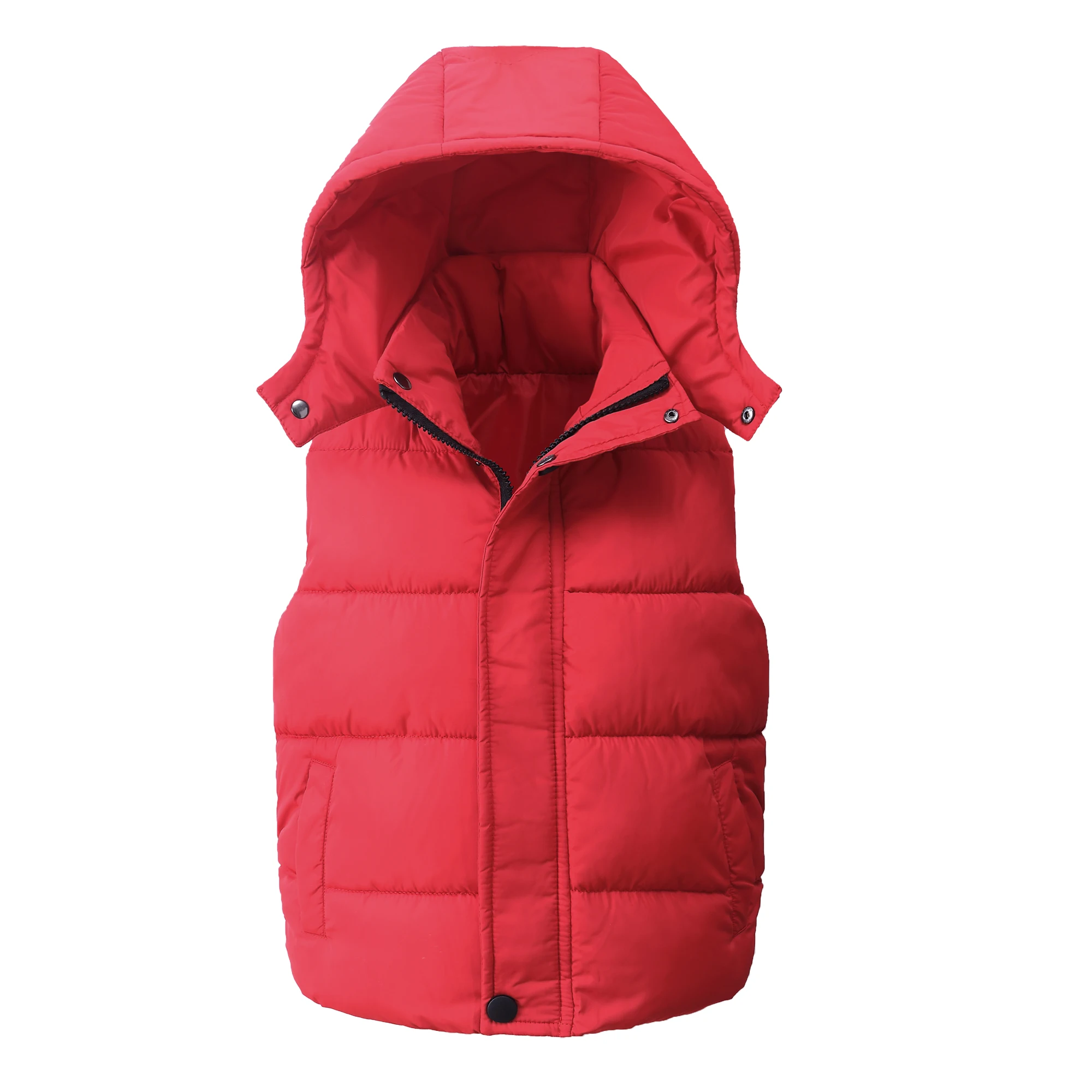 2019 Winter Kids Vests Jackets Casual Baby Warm Waistcoat Boys Hooded