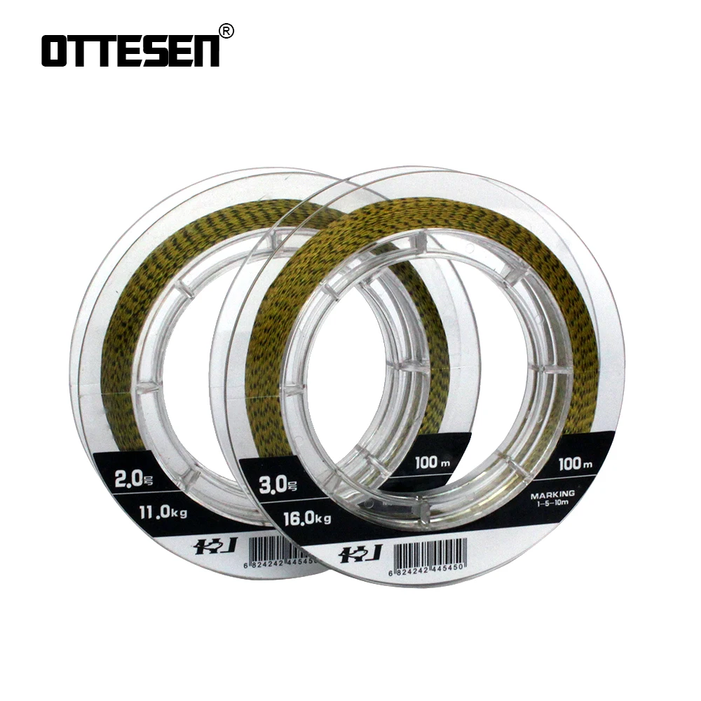 OTTESEN 100M 4Strand PE Braided Fishing Line 25 30 40 50 80LB 110yds Super Strong Multifilament Tackle | Спорт и развлечения