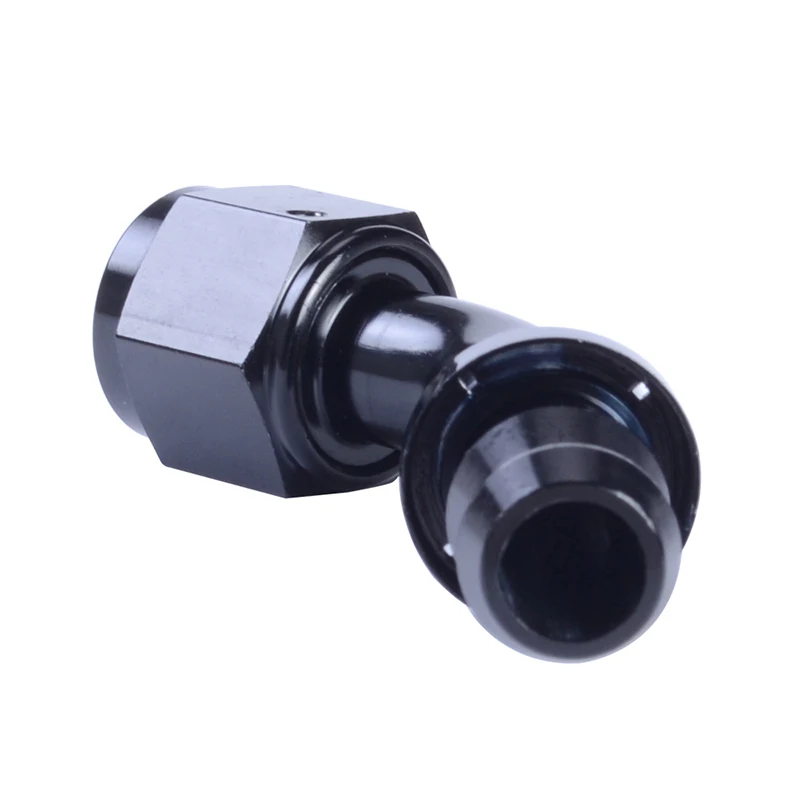 ESPEEDER Universal AN8 Push-on Hose End Fittings Fuel Oil Cooler Hose Fitting 0 45 90 180 Degree Reusable Connection Adapter