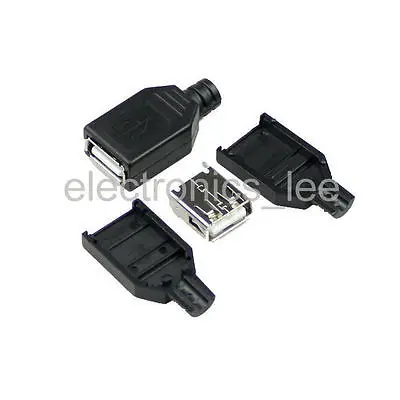 

4-контактный разъем USB типа A типа «мама» с пластиковой крышкой, 100 шт.