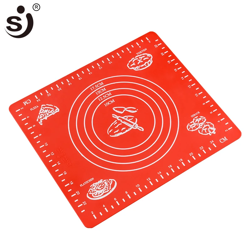 Silicone Baking Mat Mat Sheet Kneading Rolling Pizza Dough Pad Bakeware