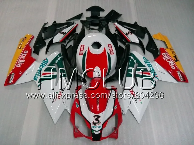 Инъекции для Aprilia RS125 06 07 08 09 10 11 RS-125 119HM9 RSV125 RS4 RS 125 2006 2007 2008 2009 2010 2011 красные, белые обтекатели - Цвет: No.11