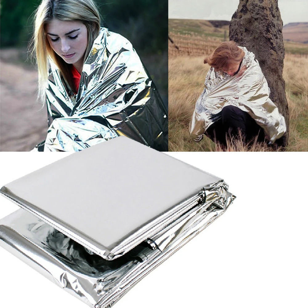 Buy Emergency Blanket 210*130CM Outdoor Camping Silver