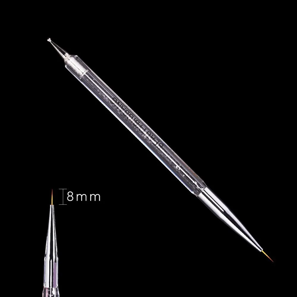 BEAUTYBIGBANG, 5 шт., для дизайна ногтей, точечная ручка, 2 способа, УФ-гель, акриловый рисунок, для рисования, лайнер, цветок, кисть, кристалл, маникюрные инструменты