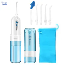 Беспроводная Вода Flosser ирригатор полости рта портативный стоматологический Flosser IPX7 водонепроницаемый 360 вращение для дома и путешествия полости рта и Amp
