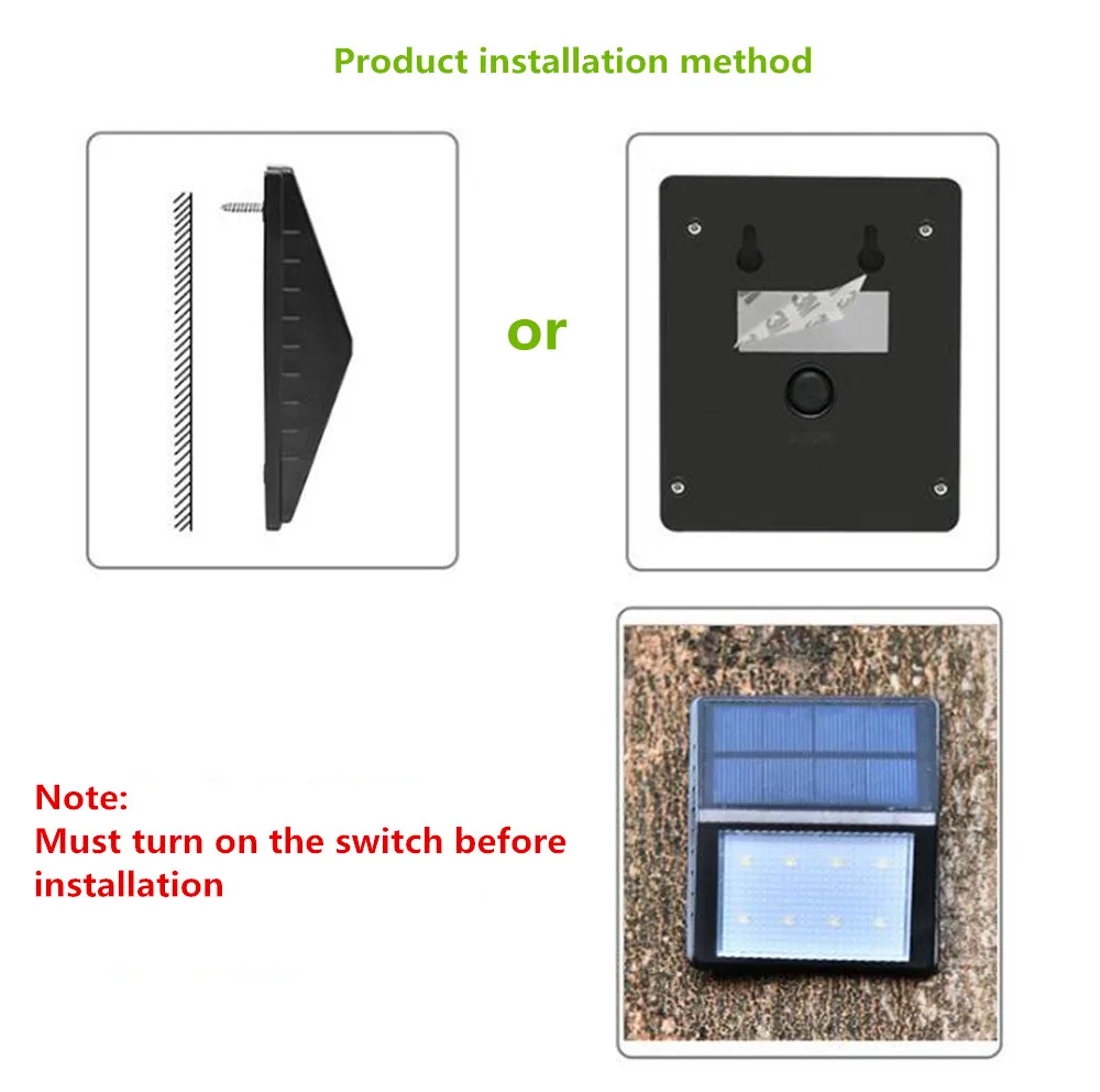 2 шт солнечного света открытый настенный светильник садовый светильник огни Водонепроницаемый с 8 светодиодный супер яркий светодиодный